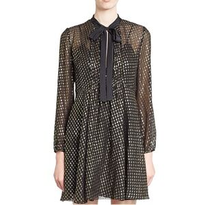 Red Valentino Printed Sheer Dress